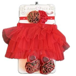 Angel Face Red Kids Matching Set